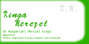 kinga merczel business card